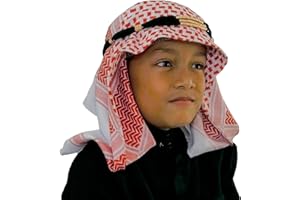 Desert Dress Palestine Childs Kids Boys Shemagh Scarf & Igal Set Pack Gift for Wedding Eid Ramadan Hajj Umrah