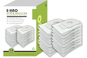 E-HAO 14 pièces sacs d'aspirateur compatibles pour iRobot Roomba i/s/j et Roomba Combo i/j série,sac à poussière de remplacement pour j5+/j6+/j7+/j8+/j9+/i1+/i2+/i3+/i4+/i5+/i6+/i7+/i8+/s9+ modèle