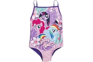 My Little Pony - Bañador para niña (Arco Iris, una Pieza)
