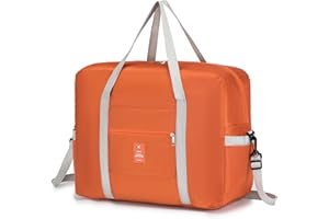 BKAZV Sac de Voyage easyJet 45x36x20 Pliable Sac à Main Nylon Imperméable Sac Weekend Homme Femme Organisateur Valise Cabas de Voyage Sac Cabine