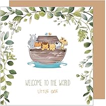 Biglietto Di Auguri Per Nascita Quadrato 14,5x14,5cm Con Busta - Design Premium Seidel Verlag (EQ104 SW024) - 4