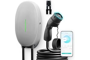 WISSENERGY Wallbox 7,4kW Tipo 2 con APP Controllo, Stazione di Ricarica per Veicoli Elettrici, Supporta la Connettività Standard Bluetooth, Caricatore Monofase IEC 62196-2, Cavo 32A 6M