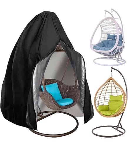 Housse Protection Fauteuil Suspendu Imperméable 210D Oxford - Honcenmax Pour Chaise Œuf Rotin