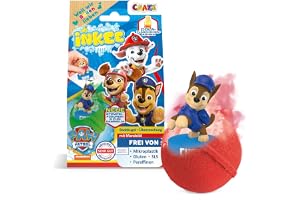 INKEE Paw Patrol Badbomber med Paw Patrol Figurer, Musslande Badbollar för Barn med Överraskning, Coladoft