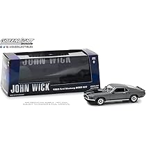 Greenlight 1969 Ford Mustang Boss 429 John Wick 1:43 Diecast Model