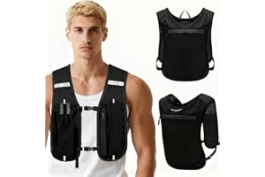 MuSylonz Premium Running Vest with Leak Proof Water Bag, Hydration Backpack Marathon Lightweight Running Vest for Man and Women, Run Backpack for Trail Run, Cycling, Hiking, Mountaineering