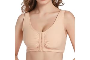 XWSM Breast Prosthesis Bag Bra Closure Front Post Surgical Cotton Vest Mastectomy Bra Thin Underwear Women Top Vest Bra, Skin