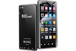 HIFI WALKER G7 Pro MP3 Player with Dual Cameras, Android 13, 3GB RAM+32GB ROM, Bluetooth 5.0, WiFi, 5.2" Touchscreen, Spotify, MP4 Music Player with Speaker, YouTube, Audible, 160GB Expandable