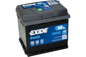 Exide Excell EB500 50Ah Autobatterie wartungsfrei (einbaufertig)