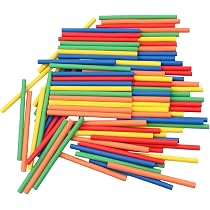 Palos De Conteo Para Niños - Coloridos, De Plástico, Para Aprender Matemáticas En Primaria