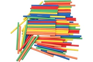 JJHXM 100 Numérique Bâtonnets en bois,Abacus Mathematiques Bouliers, Bâtons de comptage en bois,pour Apprends à Compter,Éducatif pour garçons et filles