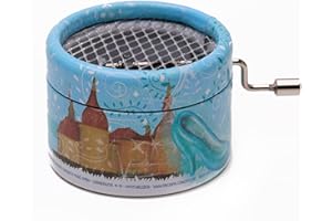 KURBELWERK Spieluhr mit der Titelmelodie zum Fim DREI HASELNÜSSE FÜR ASCHENBRÖDEL, Mini-Drehorgel, Spieldose, Musik Box schönes Geschenk mit sichtbarer Walze