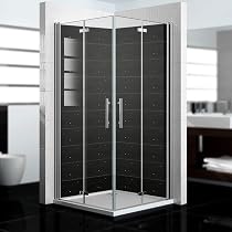 Dedeco Eck-Duschrückwand Strand-Motiv – Wasserfest, 2x 90x210 Cm, Made In Germany