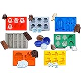 vassoi per il ghiaccio, motivo di Star Wars, per ghiaccio o cioccolato, confezione da 8 pezzi: Stormtrooper, X-Wing, Millenni