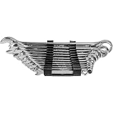 Mannesmann M19652 Combination Spanners, DIN 3113, Steel CV, 6-22 mm, 12-Piece Set