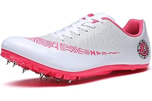 BLBK Chaussures d'athlétisme à crampons, unisexes, antidérapantes, avec crampons et sprint, pour homme, enfant et femme