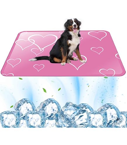 Kühlmatte Für Hunde & Katzen – 60x50 Cm, Selbstkühlend, Für Sommer, Auto & Zuhause