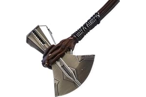 LIZMATECH Marvel Mjolnir Stormbreaker Axe Replica Miniature Ornament 21cm, 276g | Highly Detailed Viking Craftsmanship, Norse Mythology Symbol | Premium Metal Collectible for Avengers: Endgame Fans (Silver)