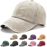 Fuantuda Retro Baseball Cap, Unisex Adjustable Size Cap, 100% Cotton Baseball Caps, Visor for Women, Men's Summer Breathable