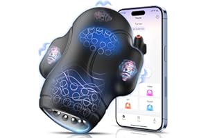 Tauara Masturbador Masculino Juguetes Sexuales APP, Huevo Masturbador 4 en 1 Masturbádores Masculino con 9 Vibración, Consoladores.. para Hombre con Vibración, Juguetes Eróticos para Pareja Sexuales