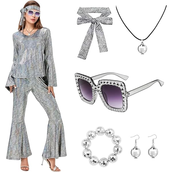 Jaren 70 Dancing Queen Kostuum, blauw - De verkleedzolder, voor al uw feestartikelen, accessoires, verhuur en verkoop van kleding, feestkleding en kostuums voor uw themafeest of gala