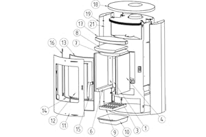 Thermia Olympus Ersatzteil Nr.13 - Türdichtung (Rundkordel)