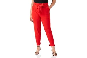 GRACE KARIN Pantaloni Donna Eleganti a Vita Alta Lunghezza Ritagliata 9/10 con Fiocco Decorato