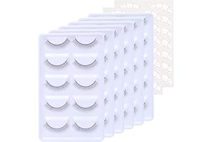 EMEDA 30 paires de cils d'entraînement pour les extensions de cils, cils d'entraînement autocollants avec 14 paires d'autocollants pour les yeux, training lashes for eyelash extensions (EME01)