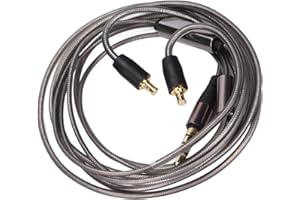Yunseity Cavo per Auricolari Jack A2DC, Cavo di Aggiornamento per Cuffie con Microfono per ATH CKS1100, per E40, per E50, per E70, per LS200, per LS300, ECC.