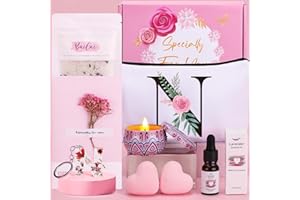 BAICAI Birthday Pamper Gifts for Women, Personalized Letter N Happy Birthday Letterbox Gifts for Her, Unique Ladies Spa Bath Set Get Well Soon Hampers Thank you Gifts for Women Best Friend Bestie Sister Mum