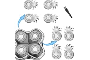 MAWAER 8 szt. wymienne ostrza do golarki czaszki Pitbull Carver PRO 4-głowicowa elektryczna maszynka do golenia