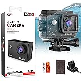 SJCAM SJ4K Action Cam 4K HD WiFi Videocamera Subacquea EIS 6 Assi 170°Grandangolare Zoom 5X, Fotocamera Sott'acqua Impermeabi