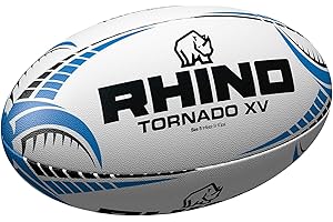 Rhino White Tornado XV Ballon de Rugby Mixte