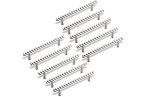 Sotech 10 x SO-TECH® G10 Tubo di Acciaio Inox Maniglia per Mobili-Set Maniglie a Barra Maniglie a Corrimano 128 mm Distanza