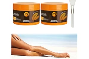 Katslyn Luxury Intensive Tanning Gel,150g Tanning Gel Intensive Tanning Gel Tanning Gel for Sunbathing with Applicator Stick Natural Tanning Accelerator Cream for Outdoor Sun Brown Tanning Cream(2pcs)
