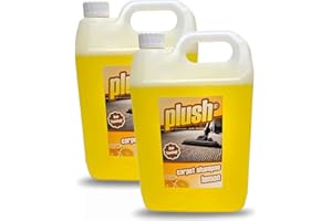 TRADE CHEMICALS Carpet Cleaner Shampoo & Odour Deodoriser (inc Pet) 10L Plush (LEMON)