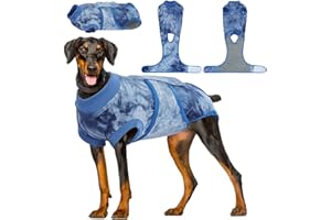 Kuoser Dog Surgery Recovery Suit for After Surgery Female,Professional Pet Recovery Shirt Dog Abdominal Wounds Bandages,Substitute E-Collar & Cone,Prevent Licking Dog Onesies Pet Surgery Recovery Suit