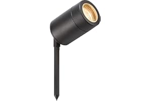 Knightsbridge GU10SPIKEBK Black Lightweight Spike Light, Aluminium, GU10, 35 W