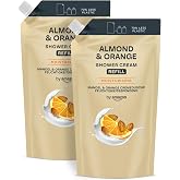 by Amazon 2 x 1000ml Almond Orange Shower Soap Refill