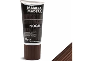 TECHZOCO Mastic pour bois, idéal pour remplir et réparer le bois à l'intérieur, mastic prêt à l'emploi, remplisseur de trous, format tube, contient 150 grammes (noyer)