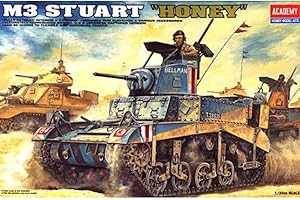 GSI CREOS Academy- Serbatoio Militare M3 Stuart Honey Modello, Scala 1:35, Multicolore, 13270