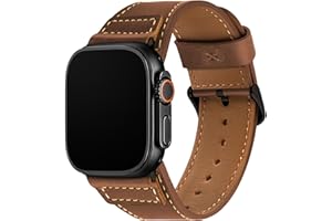 Wristitani Compatible avec Apple Watch Bracelet Cuir 44mm 45mm 46mm 42mm 49mm 40mm 41mm 38mm, Smartwatch Bracelets de Remplacement Femmes Hommes pour iWatch Ultra 2 Série 10 9 8 7 SE 6 5 4 3 2 1
