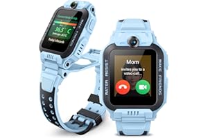 imoo Z7 Watch Phone Smartwatch per bambini, Smartwatch con videochiamate HD bidirezionali, orologio GPS per bambini con localizzazione in tempo reale e cronologia di 14 giorni (blu)