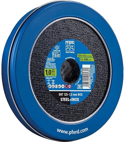 PFERD 62211626 Disco Per Smerigliatrice, Corindone, Per Acciaio, Diametro Foro 22,23 Mm, Accessorio