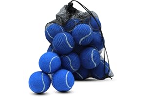 Magicorange Tennisbälle, 20 Stück, fortgeschrittene Trainings-Tennisbälle, Übungsbälle, Haustier-Hund-Spielbälle, kommen mit Netztasche für einfachen Transport