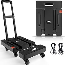 SELORSS Folding Hand Truck, 530 LBS Heavy Duty Luggage Cart