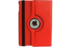 Flyorigin iPad Housse de Protection 9,7 Pouces pour iPad 6 (2018) / iPad 5 (2017) et iPad air 1 / iPad air 2 360 degrés Rotation Intelligente Veille Veille iPad Housse de Protection