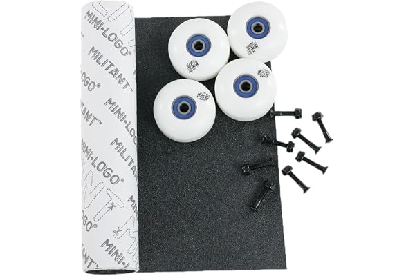 Black Sheep Kit de roues et roulements et boulons et bande antidérapante pour skateboard
