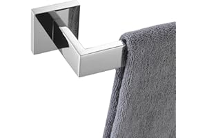 KOKOSIRI 20'' Towel Rail Hand Towel Racks Bathroom Towel Rack Holder Kitchen Hardware Wall Mounted Polished Shiny Stainless Steel, B4003CH-L20