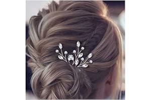 Dervivea Sposa Perla Cristallo Forcine D'argento Strass Matrimonio Capelli Pin Minuscola Perla Spille Per Capelli Vintage Perla Sposa Forcine Capelli Decorativi Accessori Per Capelli Per Le Donne Da 3